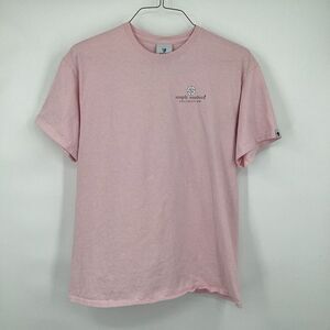 Ladies Simply Southern Nurse Life Short Sleeved Cotton Tee Shirt pink large